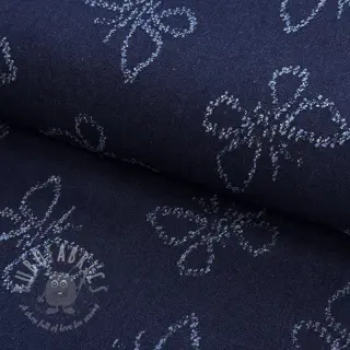 JEANS DENIM JACQUARD Butterflies