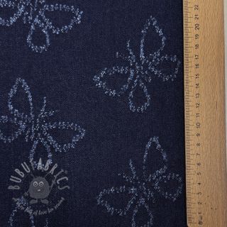 JEANS DENIM JACQUARD Butterflies