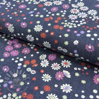 Bombažna tkanina JEANS Hearts