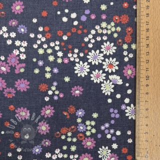 Bombažna tkanina JEANS Hearts