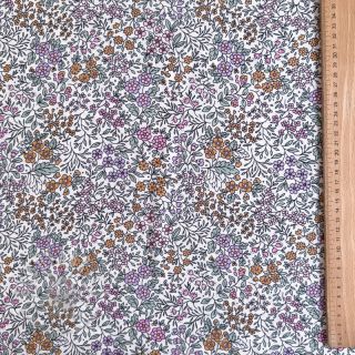 Viskoza ECOVERO Flowers Galia offwhite