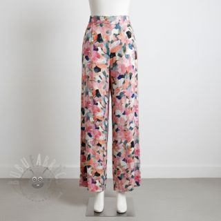 Viskoza SATIN Flowers Tora digital print