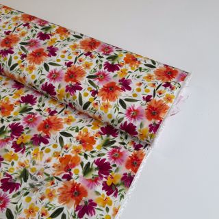 Viskoza STRETCH Flowers Sonja digital print