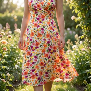 Viskoza STRETCH Flowers Sonja digital print