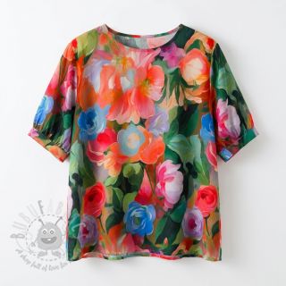 Viskoza RADIANCE Flower design B digital print