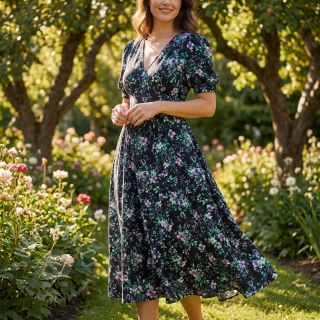 Viskoza RADIANCE Flowers Jamie digital print