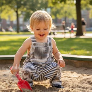 Dvoslojna gaza/muslin YARN DYED Summer stripe navy