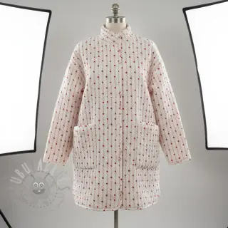 Dvoslojna gaza/muslin STEPPED Heart