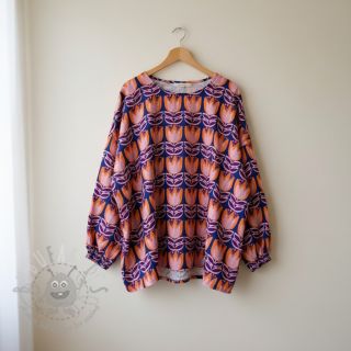 Viskoza ECOVERO Flowers Celia cobalt