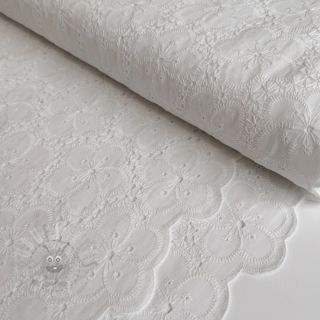 Bombažna tkanina EMBROIDERY 2 side Camelia