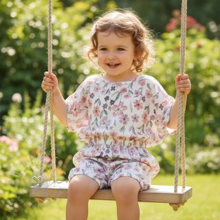 Dvoslojna gaza/muslin Flowers Jana digital print