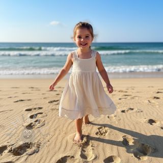 Dvoslojna gaza/muslin BORDER Helene natural