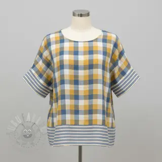 Dvoslojna gaza/muslin DOUBLE SIDED Summer Check