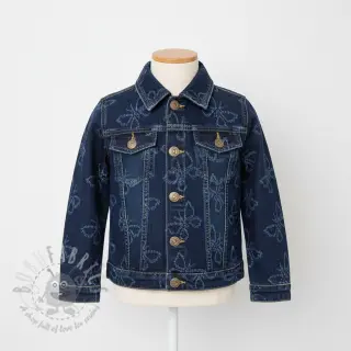 JEANS DENIM JACQUARD Butterflies