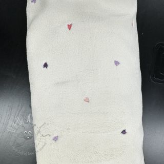 Plaščevina TEDDY EMBROIDERY Hearts ecru 2nd class