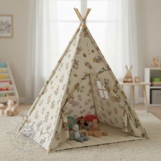 Dekorativno blago Linenlook Tomte Easter Egg digital print