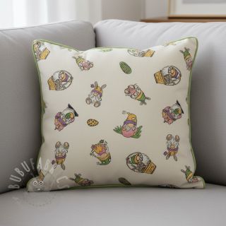 Dekorativno blago Linenlook Tomte Easter Egg digital print