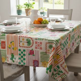 Dekorativno blago Linenlook Pura Vida Patch digital print