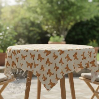 Dekorativno blago Linenlook Labradoodle Dog Love digital print