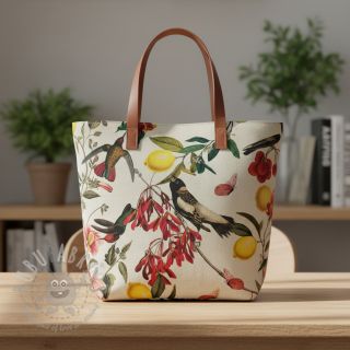 Dekorativno blago Linenlook Lemon Tropic Artisan digital print