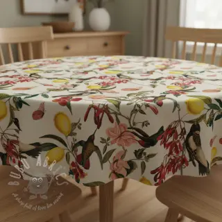 Dekorativno blago Linenlook Lemon Tropic Artisan digital print