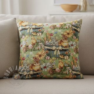 Dekorativno blago GOBELIN premium Playful Easter Scene