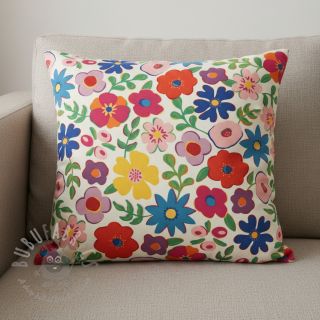 Dekorativno blago Linenlook Flower Fiesta Field digital print