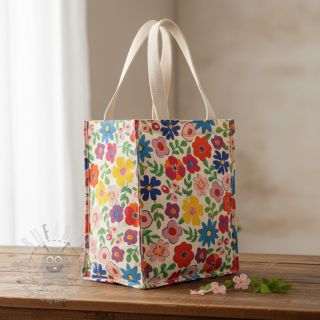 Dekorativno blago Linenlook Flower Fiesta Field digital print