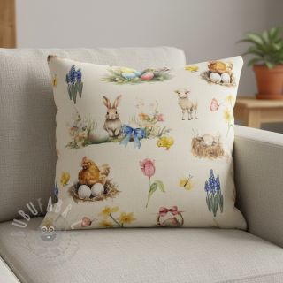 Dekorativno blago Easter Garden Joy digital print