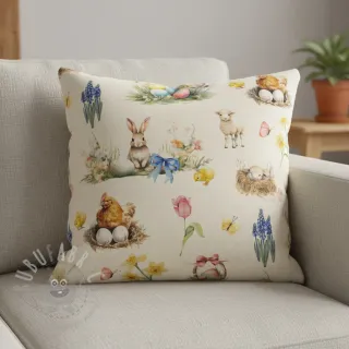 Dekorativno blago Easter Garden Joy digital print