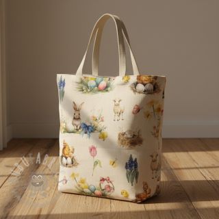 Dekorativno blago Easter Garden Joy digital print