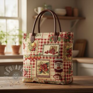 Dekorativno blago GOBELIN premium Strawberry Jam Check