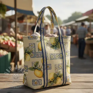 Dekorativno blago GOBELIN premium Citrus Lemon Azulejos