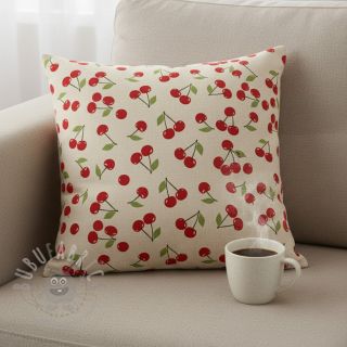 Dekorativno blago Linenlook premium Cherry Happy Joy