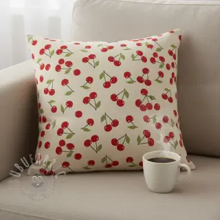 Dekorativno blago Linenlook premium Cherry Happy Joy