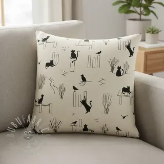 Dekorativno blago Linenlook premium Cat Sea Life