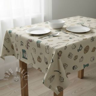 Dekorativno blago Linenlook premium Bake Off Doodle