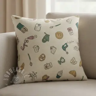 Dekorativno blago Linenlook premium Bake Off Doodle