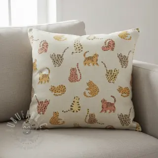 Dekorativno blago Linenlook premium Cute Wild Cat