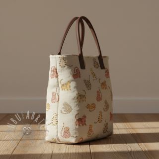 Dekorativno blago Linenlook premium Cute Wild Cat