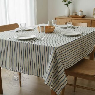 Dekorativno blago Linenlook premium Wavy Art Stripe