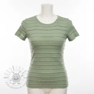 Jersey RUFFLES sage