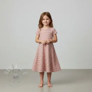 Jersey RUFFLES powder pink
