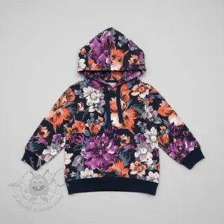 Prevešanka Flower Luna navy digital print