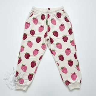 Kosmatena prevešanka JOGGING Strawberries ecru