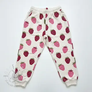 Kosmatena prevešanka JOGGING Strawberries ecru