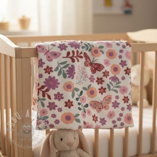 Prevešanka Flowers Azriel offwhite