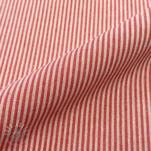 Dekorativno blago DOBBY Colored stripe poppy red