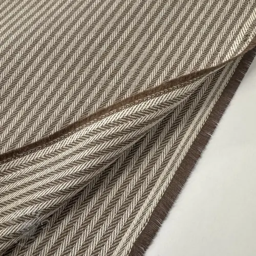 Dekorativno blago DOBBY Colored stripe coffee