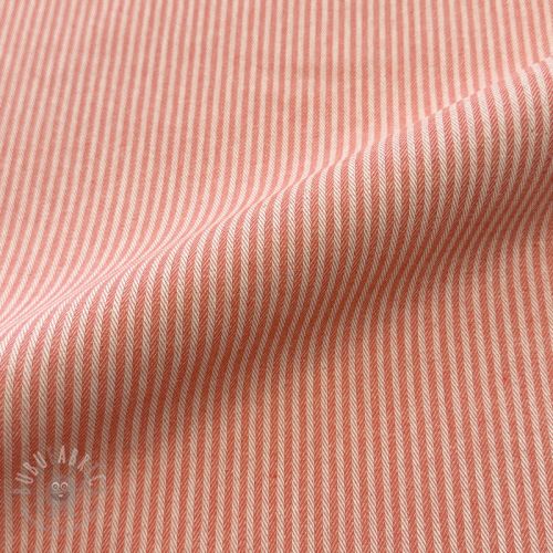 Dekorativno blago DOBBY Colored stripe coral